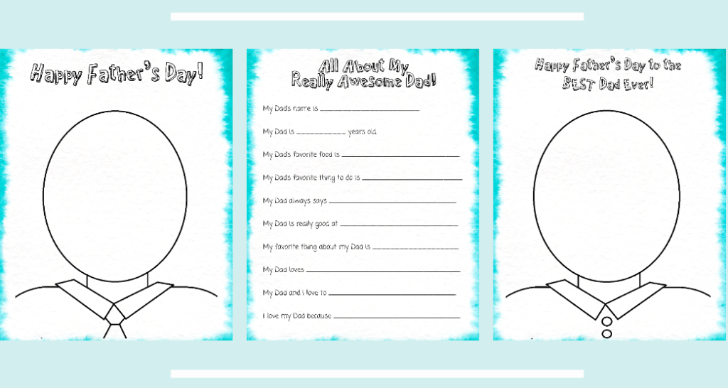 FREE Printables for Fathers Day